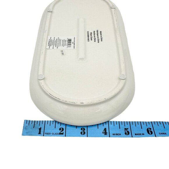 H For Happy Merry Merry Polka Dot Ceramic Serving Set 2 Plates 1 Tray 1 Canister - Picture 15 of 15